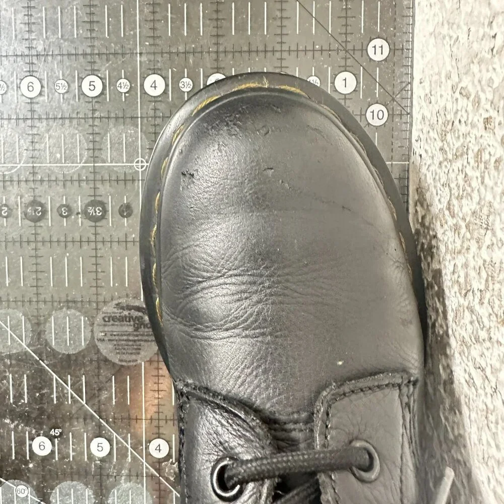 Dr. Martens The Original Pascal Women Size 6 Black Leather 8 Eye Combat Boot - Picture 12 of 12